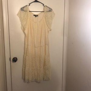 Off-white lace dress